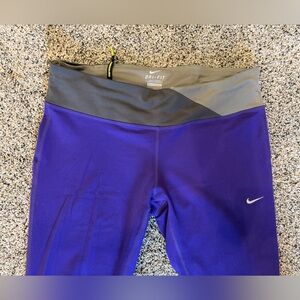 Nike Purple & Gray Dri-FIT Leggings